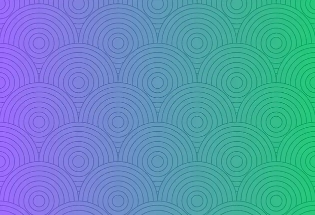 A vibrant blue, purple, and green geometric gradient representing the living work of the Holy Spirit
